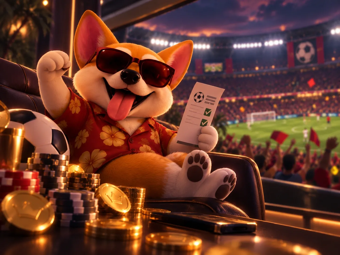 Corgi Sports Betting Stadium Action